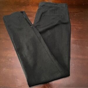 T by Alexander Wang Pleated Pants Black Ankle Zip Business Casual Size Small